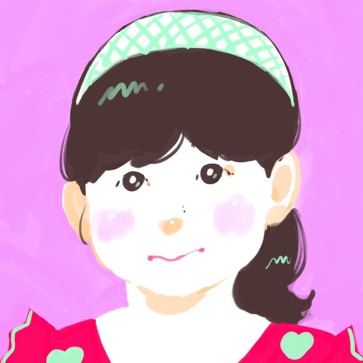 SNSアイコンに使える！ポップな似顔絵お描きします ご希望の色を使っておしゃれに仕上げます★ イメージ3
