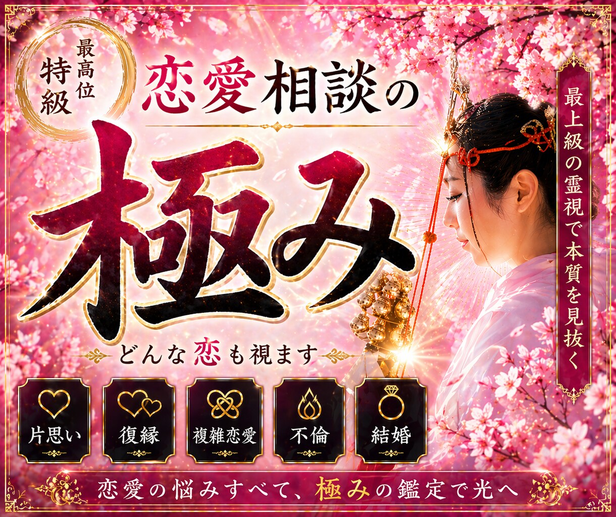 涙腺崩壊鑑定【極み】彼の本音を霊視で紐解きます 不倫・婚外恋愛・年の差…誰にも相談できない恋を成就へ導く霊視 イメージ15