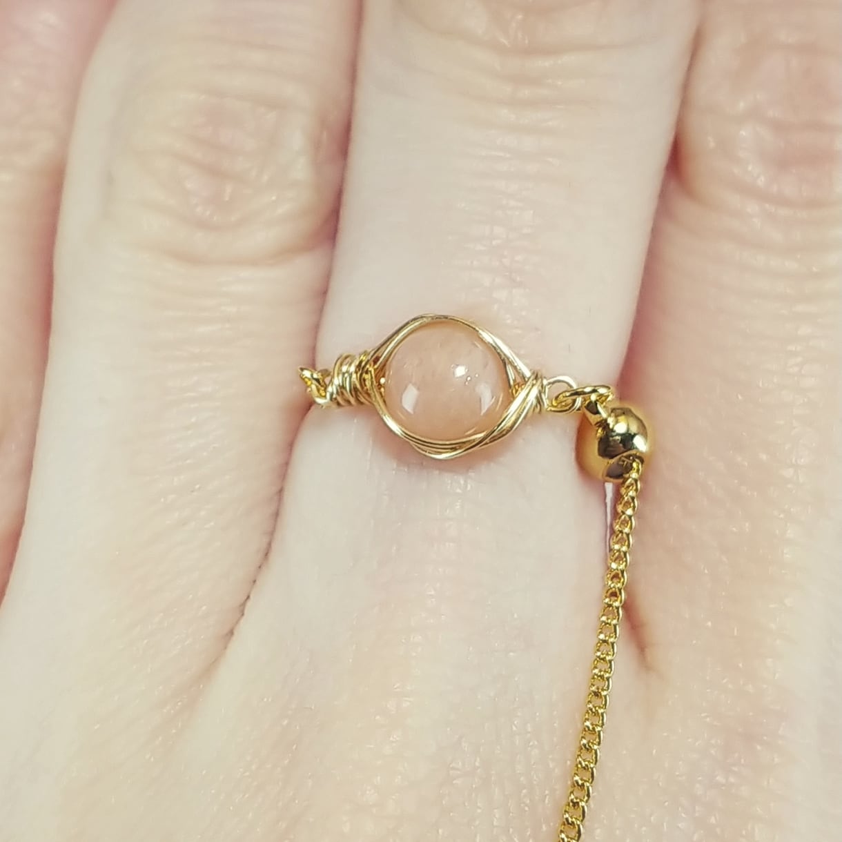 宝石を使った【チェーンリング】をお仕立てします 本物の宝石で【オーダーメイド】のジュエリーリングを作製します イメージ10