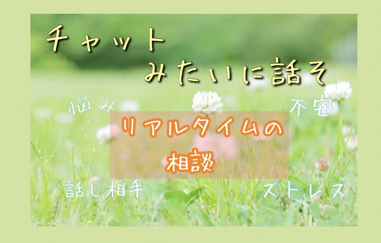 チャット❀即レス❀リアルタイムでお話しできます ꕤ30分〜LINE風お悩み・愚痴・話し相手傾聴で受け止めます イメージ2