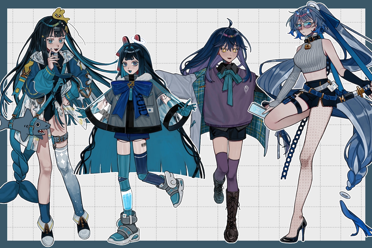 ハイクオリティな厚塗り全身立ち絵描きます キービジュアルやTRPGなどにお使いいただけます！ イメージ4