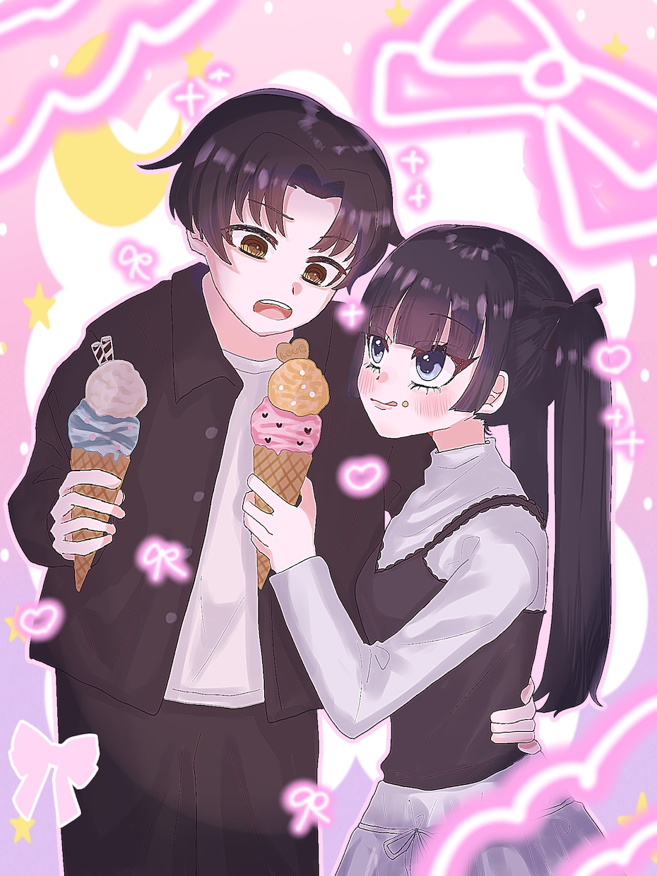 かわいいイラストを作成します 可愛いキャラクターイラストを作成します！女の子が得意です。 イメージ2