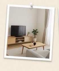 部屋写真3枚でインテリア診断します 色彩・家具配置・風水・照明を丸ごと提案 イメージ1