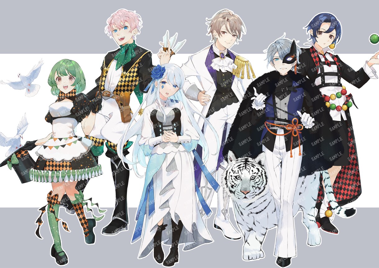 Vtuber用も可能！立ち絵イラスト制作します ゲーム・配信・IRIAM・Live2Dパーツ分けまで イメージ3