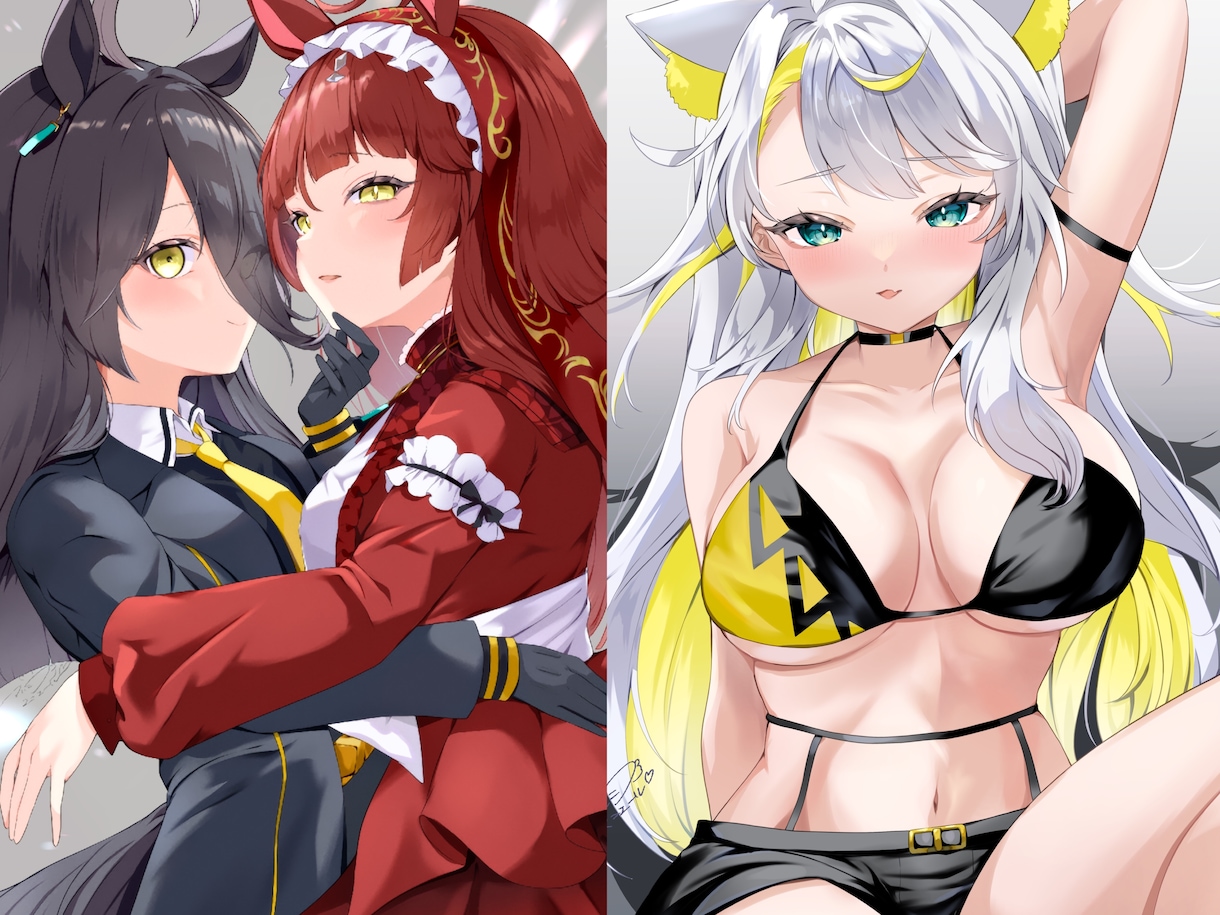 瞳の可愛い女の子のイラスト1枚絵を描きます キラキラな女の子のイラストやSDキャラなど イメージ1