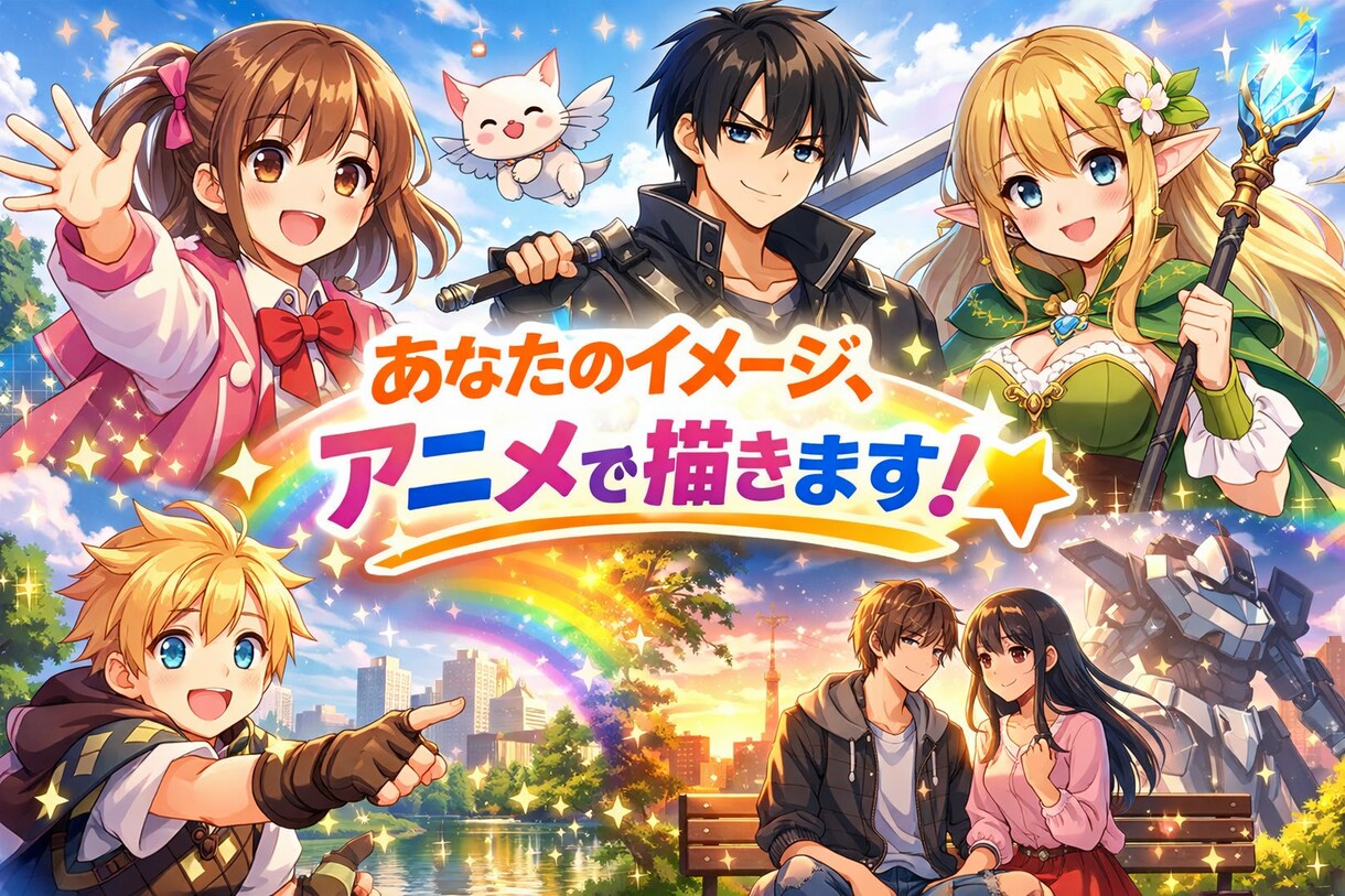 短い物語やキャラをイラスト化します あなたのイメージをアニメ化します イメージ1