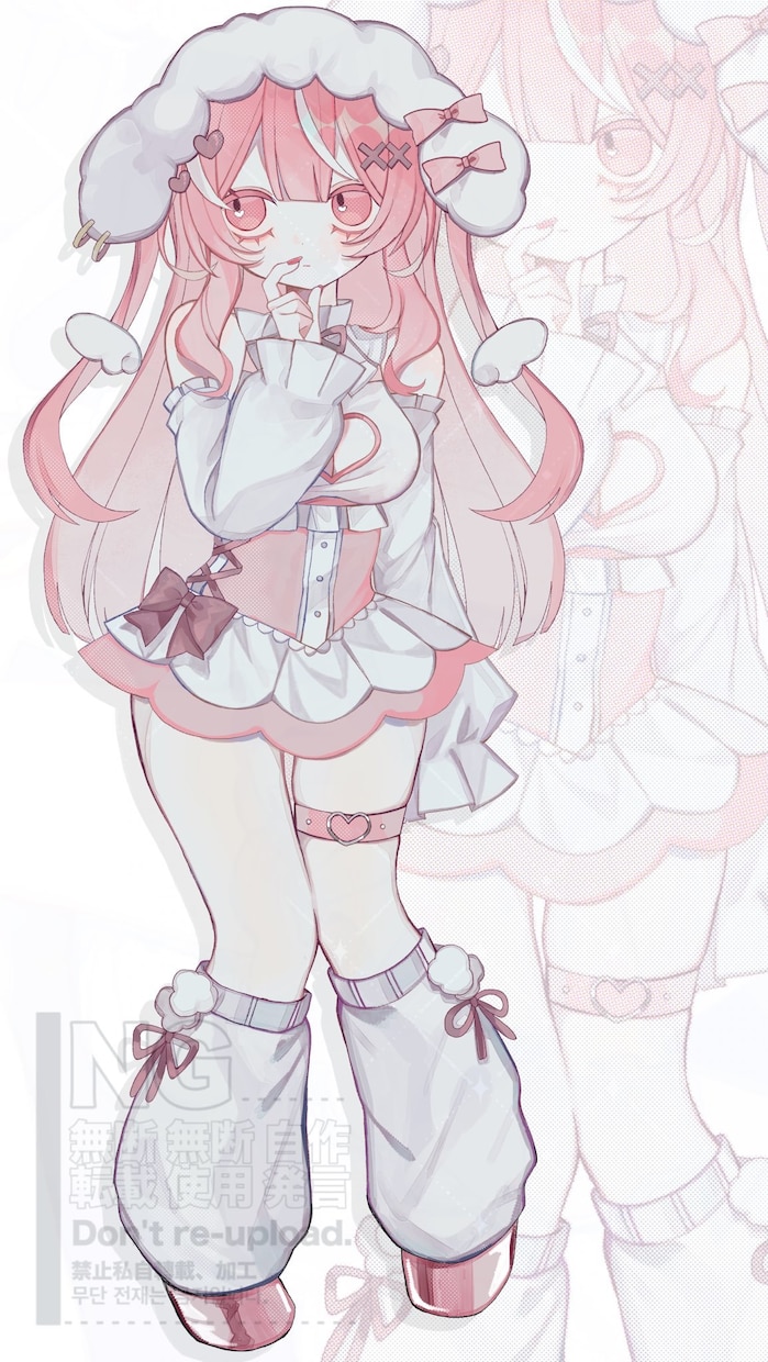 可愛いパーツ分け立ち絵を制作します 可愛いイラストと透明感のある塗りが得意です❕ イメージ3