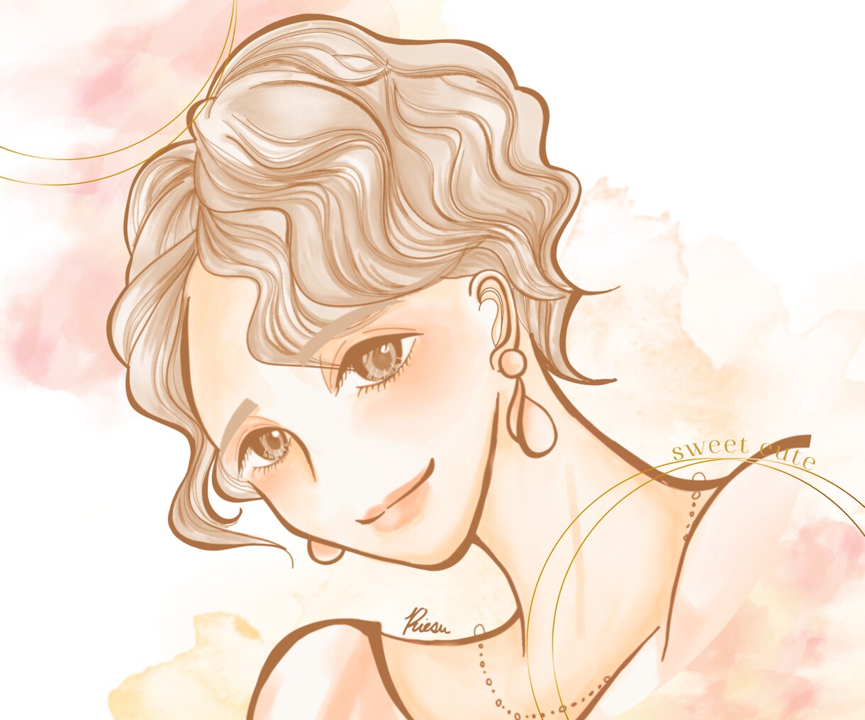 大人女性向けの世界観作りのイラスト制作をします 個人事業主様の雰囲気作りのイラスト×デザインをご提案します イメージ6
