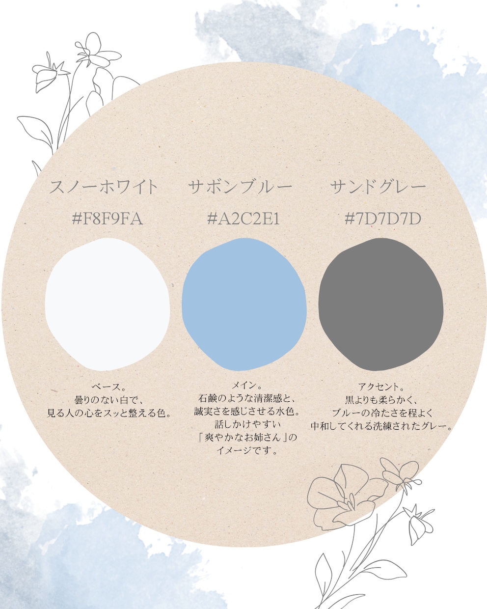 あなた専用カラーパレット＋投稿テンプレセットます 統一感のないInstagram、卒業しませんか？ イメージ2