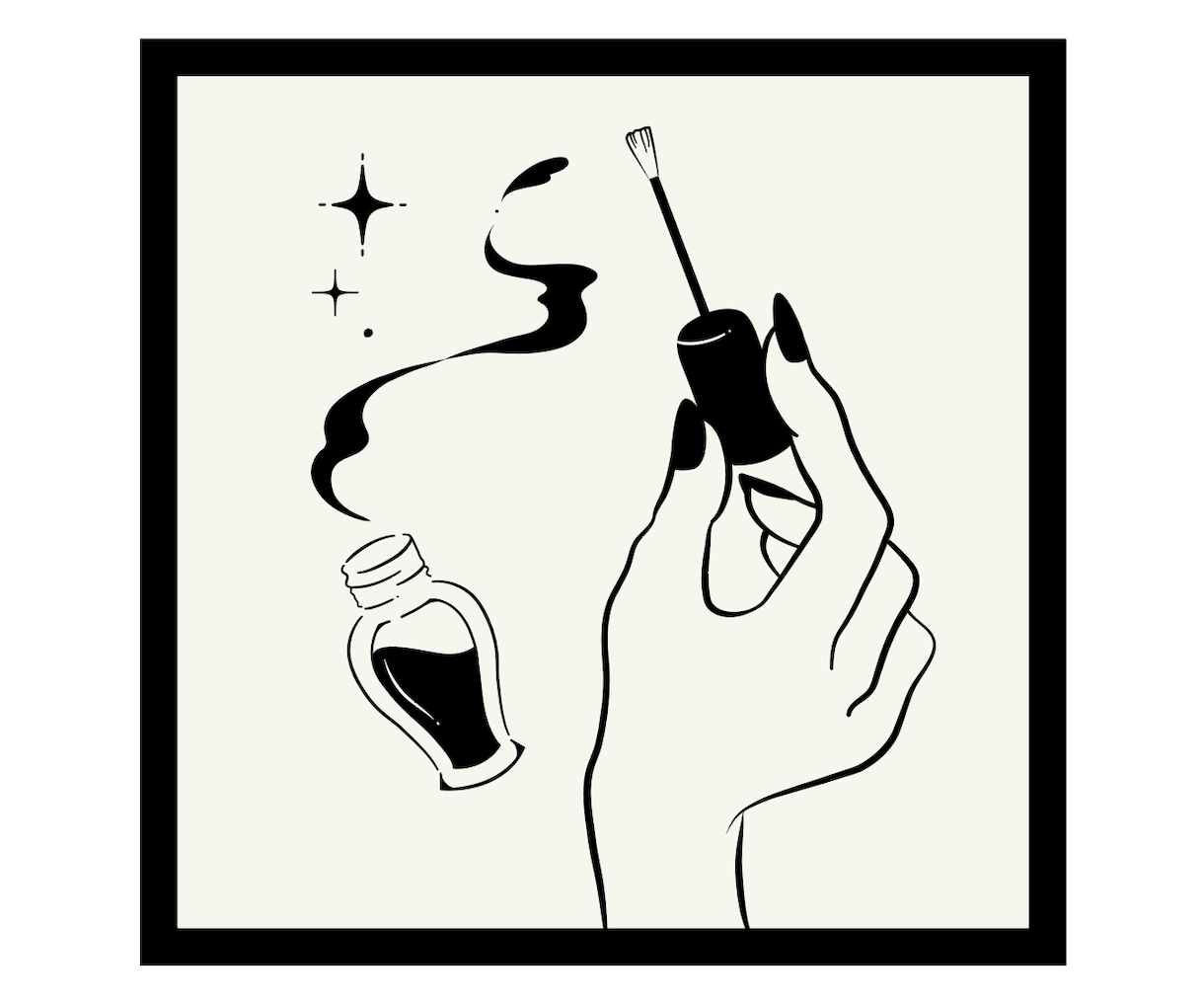 女性の心に届く！看板、ショップアイコン作ります ネイルサロンなどエレガント＆スタイリッシュなイラスト イメージ1