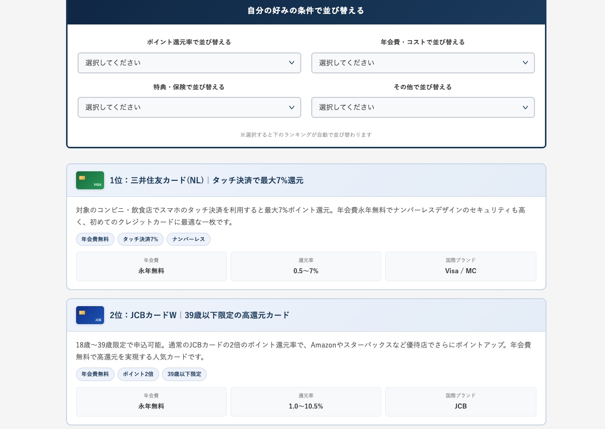 あなたのサイト専用の『並び替えツール』を制作します CVR改善！ランキング記事に埋め込める並び替え機能を低価格で イメージ4