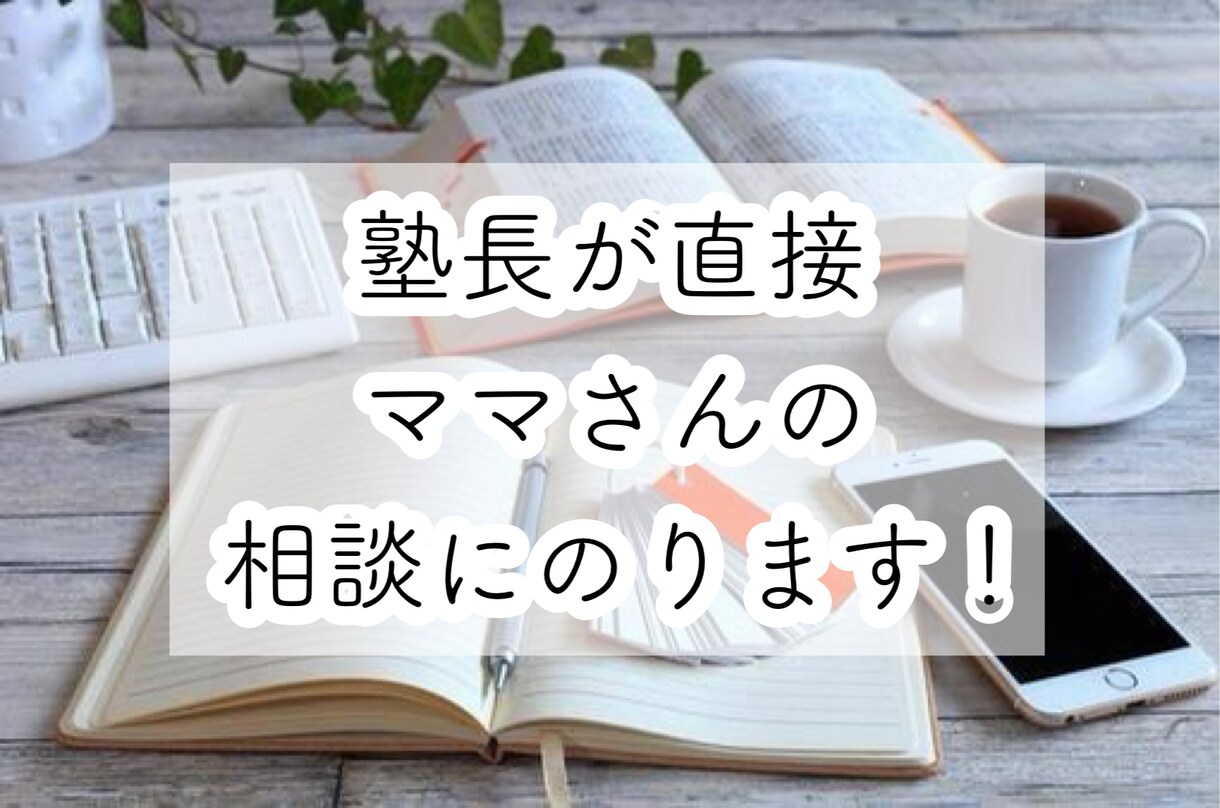 ママ向け！小中高生のお子様の学習相談のります 指導歴10年の元塾長が、進路・受験相談もサポートします。 イメージ1