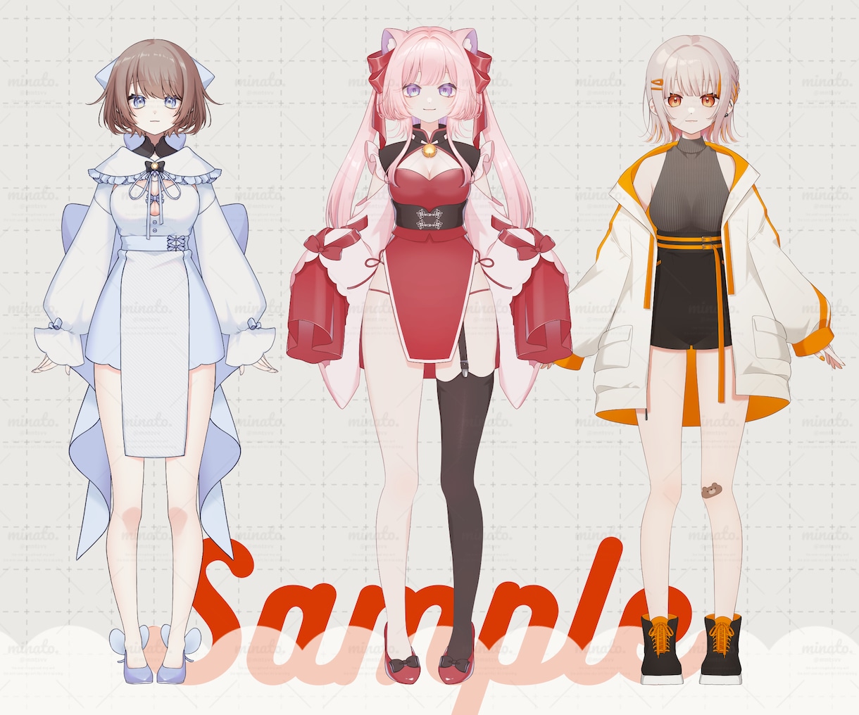 値下中！Live2D用パーツ分けイラスト制作します キャラデザは持込もおまかせもOK！かわいく魅力的に制作します イメージ5