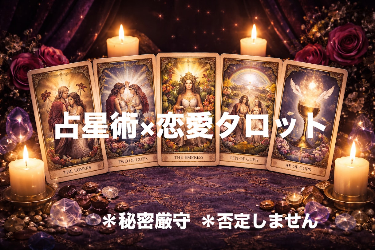 複雑愛・秘密の恋　星とカードで導きます 不倫・復縁・略奪愛・複雑愛…否定せず心に寄り添い、紐解きます イメージ1