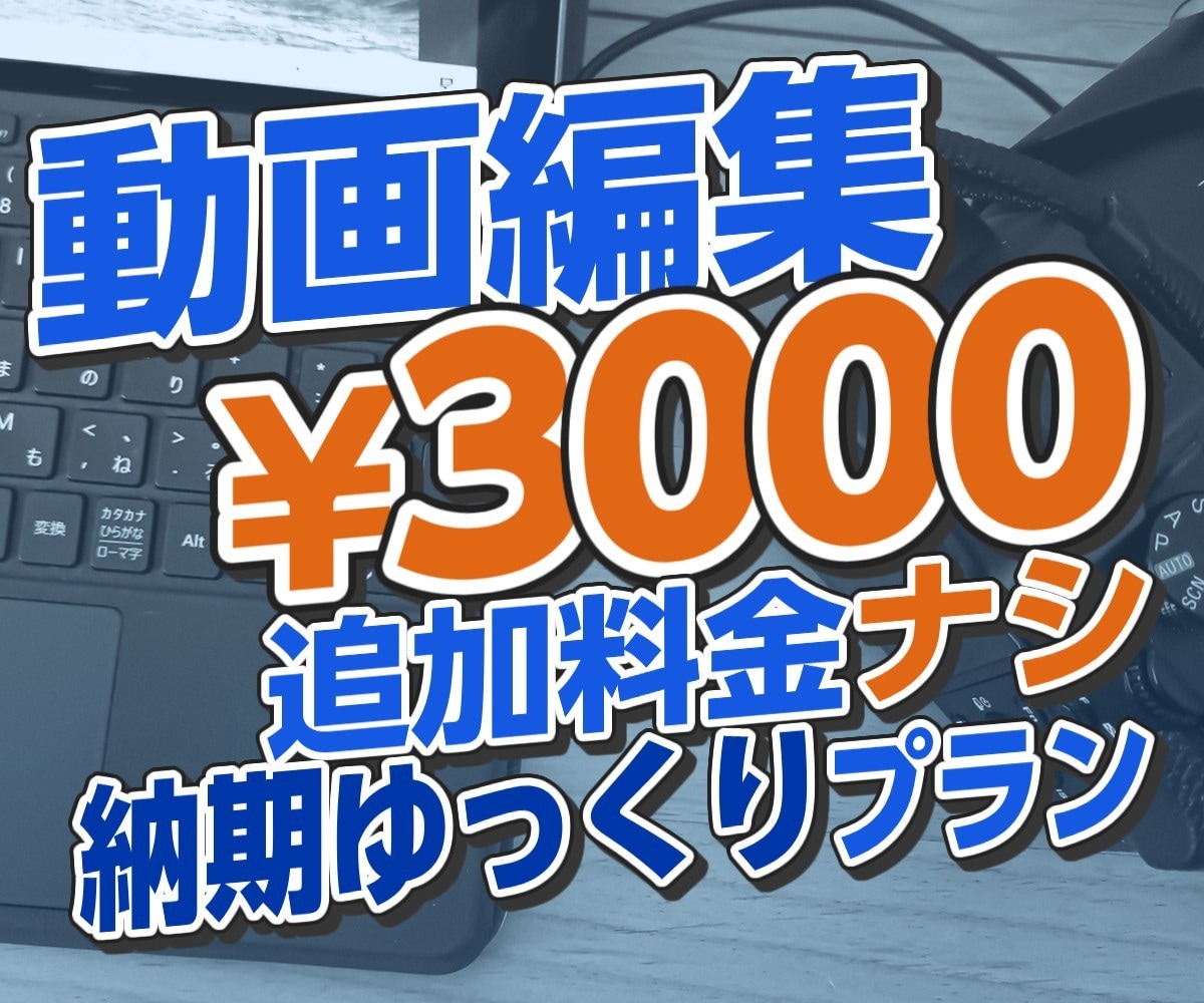 時間に余裕がある方にオススメ！動画の編集承ります 基本修正無制限！時間に余裕のある方におすすめです！ イメージ1