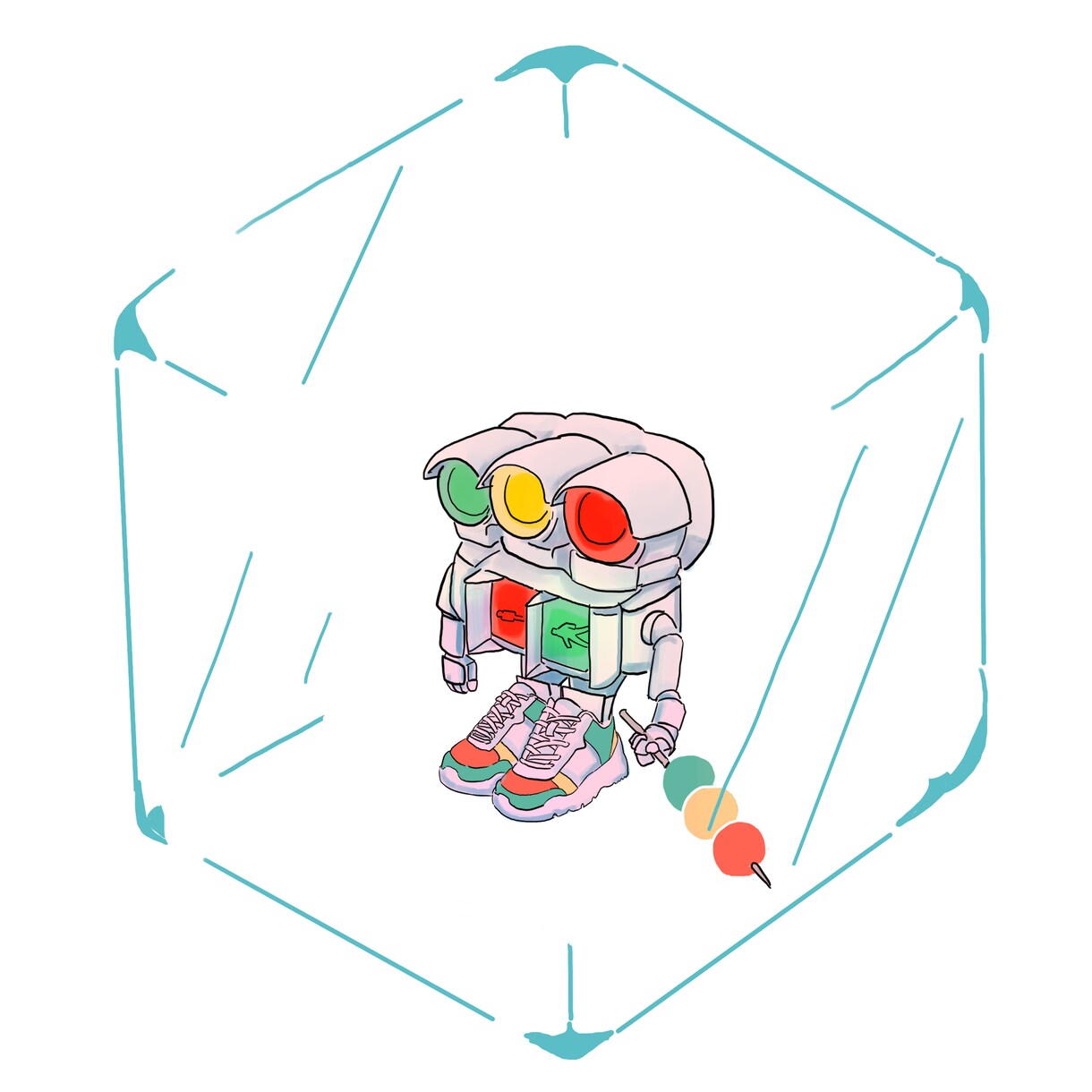 あなたの個性をオリジナルのキャラクターにします 個性的でちょっと変な絵になります。 イメージ6