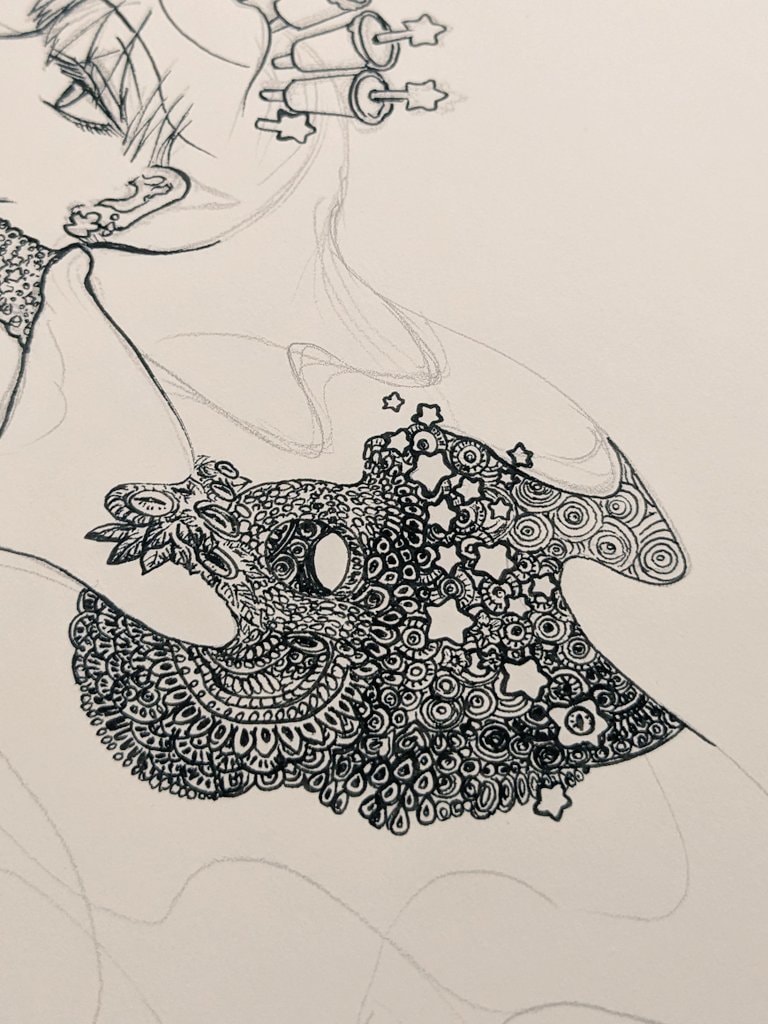 白黒ペン画、スケッチお描きします ご希望の内容に沿ったイラストを描かせて頂きます。 イメージ1