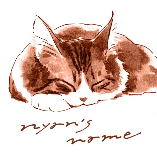 ペット似顔絵◆うちのこイラストお描きします おなまえ付き★インク１色でおしゃれにカッコかわいく イメージ10