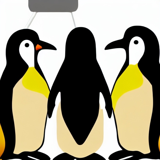 ペンギンのイラストを制作しています かわいいペンギン10体セットです イメージ1
