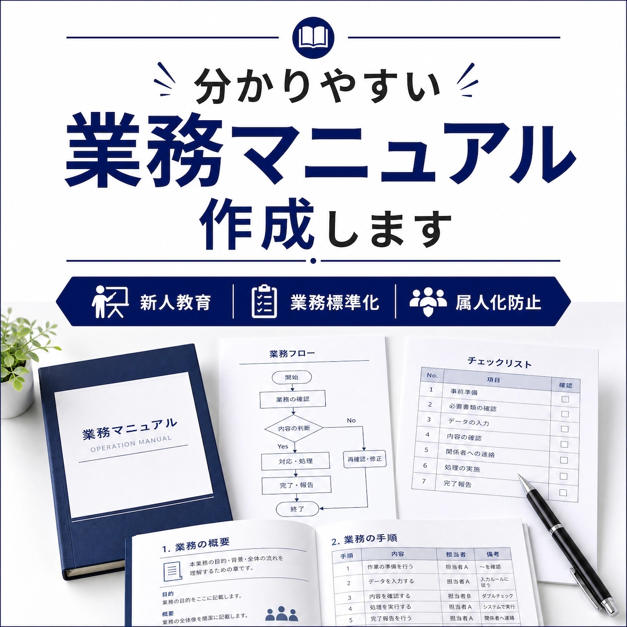 マニュアル作成します 業務マニュアル・引継ぎ資料を分かりやすく作成します イメージ1