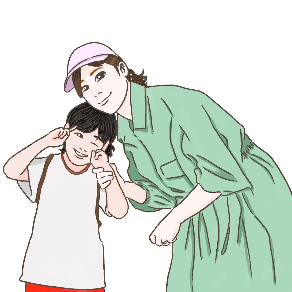 最短即日！SNS、プレゼントなどのイラスト描きます 思い出の一枚をイラストに★可愛い似顔絵イラストを描きます！ イメージ2