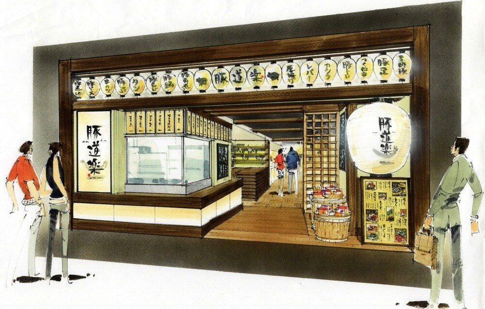 インテリアの手描きパースを制作いたします 手描きでオフィス、店舗のパースを制作します。 イメージ5