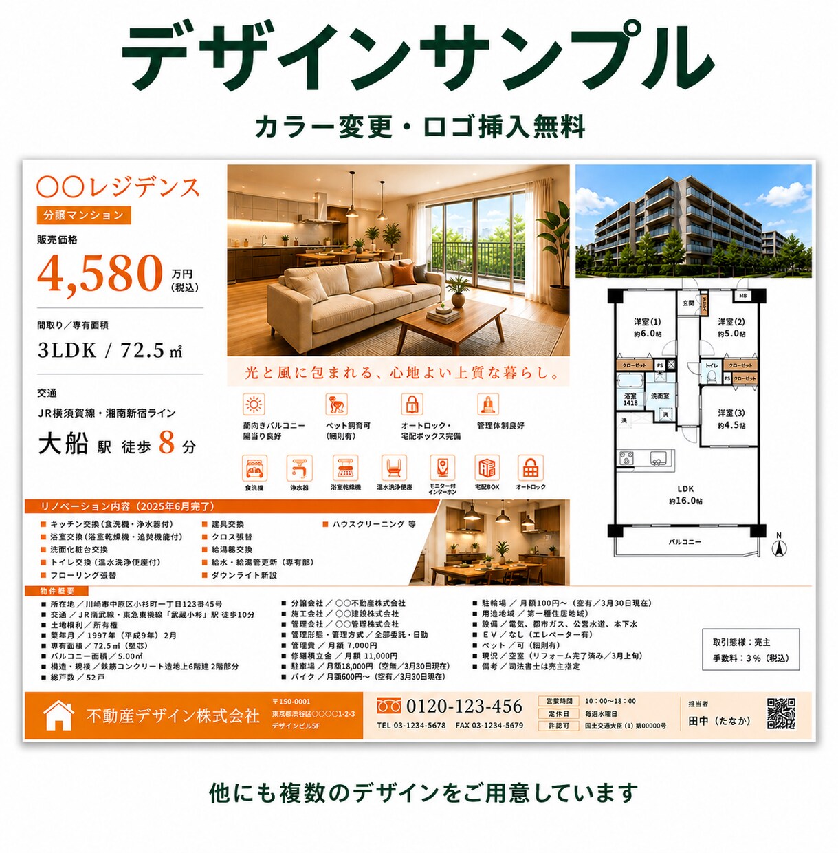 不動産5年×宅建士｜販売図面・マイソクを作ります 物件情報を渡すだけ！プロ品質の図面を3日でお届け イメージ2