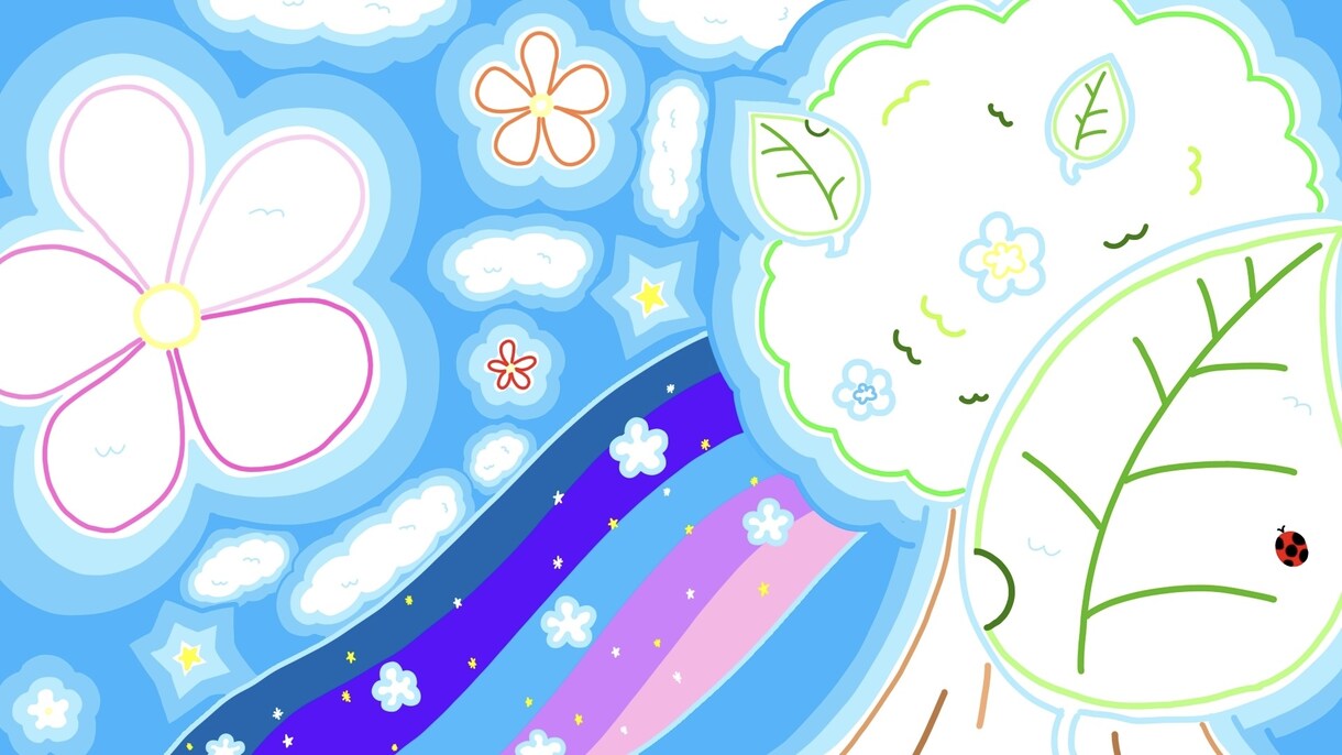 ポップで温かみのある一枚絵を制作します ご要望に合わせて柔軟に対応します！ イメージ3