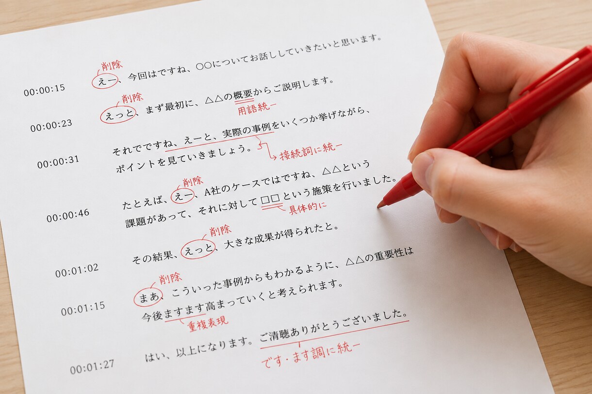 逐語録の添削をします 受験生同士のロープレって何が正解かわからないですよね? イメージ1