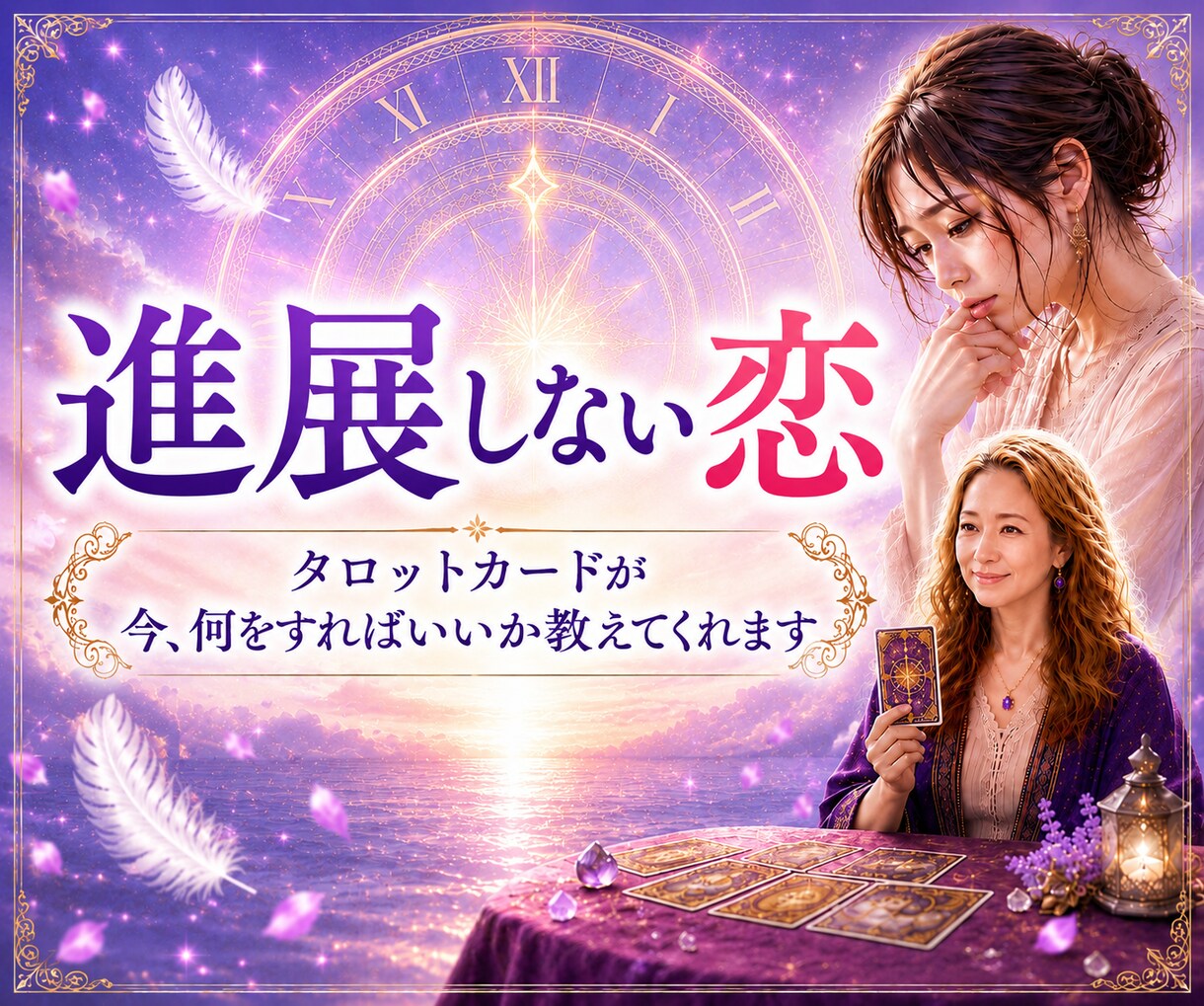 曖昧な彼との未来をタロットカードで読み解きます どうしたら進展するのかを一緒に探しましょう。 イメージ1