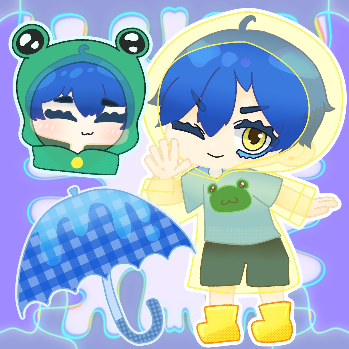 6月つめこみ量産イラストます 可愛いデフォルメキャラつめこみイラスト イメージ1