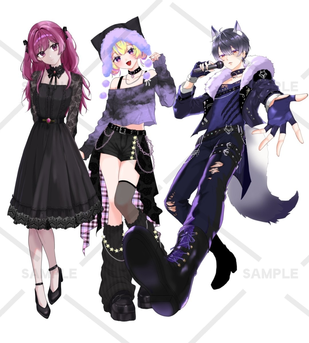 10月着手低価格でイラスト描きます IRIAMやTRPG、グッズ用の立ち絵イラスト描きます！ イメージ2