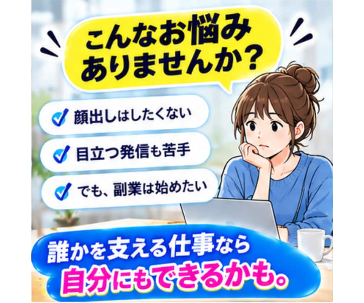 あなたの経験を活かせる裏方の仕事を一緒に整理します 目立ちたくない人の裏方AI活用術 イメージ2