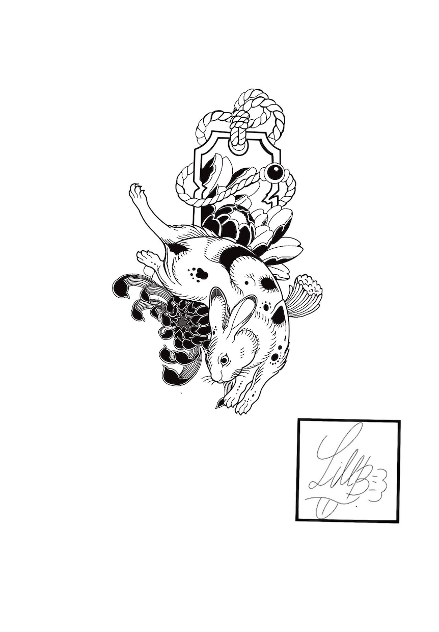 タトゥーデザインの下絵作成します あなたのご希望に添えるタトゥー下絵作成します イメージ1