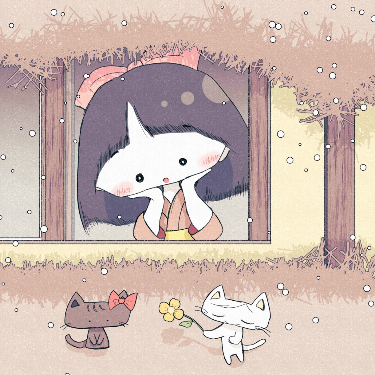 どこか懐かしい癒し系イラスト描きます 愛らしさに自信があります！ほっこりなひと時を……。 イメージ7