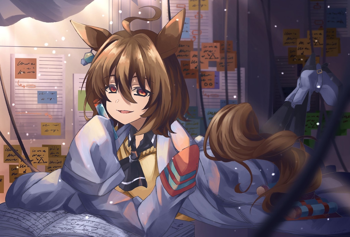 背景付きキャラクターイラストを制作致します 幅広く使用出来るキャラクターイラストを作成します。 イメージ6