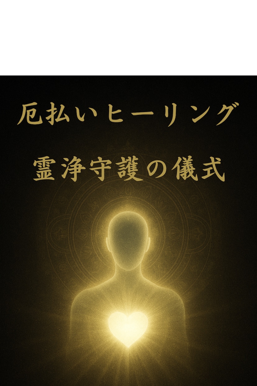 あなたを縛る重たいエネルギーを解き放ちます 他人からの影響を取り払い、心と体を軽くして、日々を前向きに イメージ1