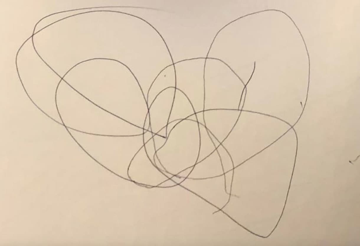 お子さんの初めての落書きを本物のアートにします お子さんの初めての落書きをアートを作成・額装してお届けします イメージ8