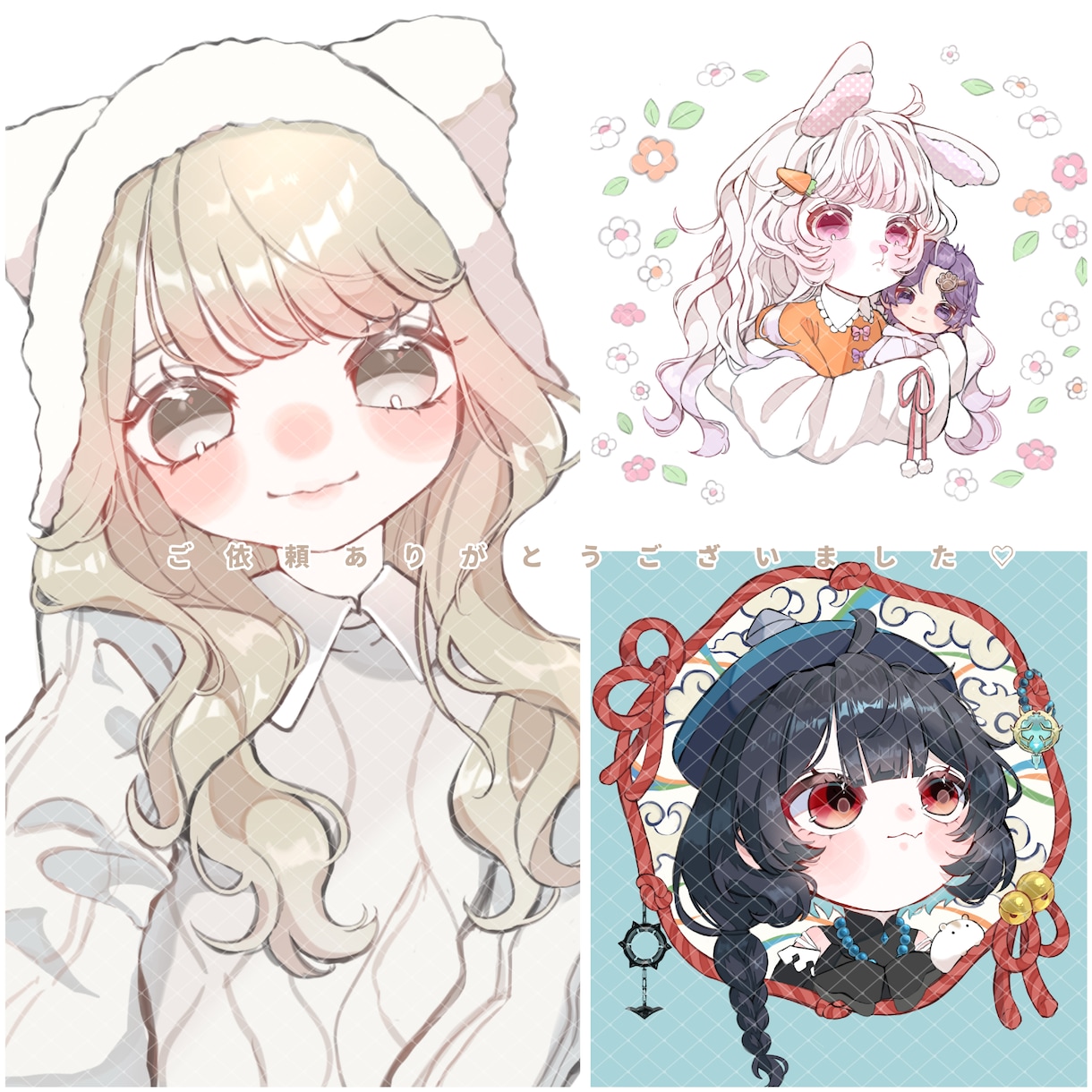 抜け感のあるタッチでイラスト描きます 儚い。透明感。ふわふわ。きゅんとする1枚を。 イメージ6