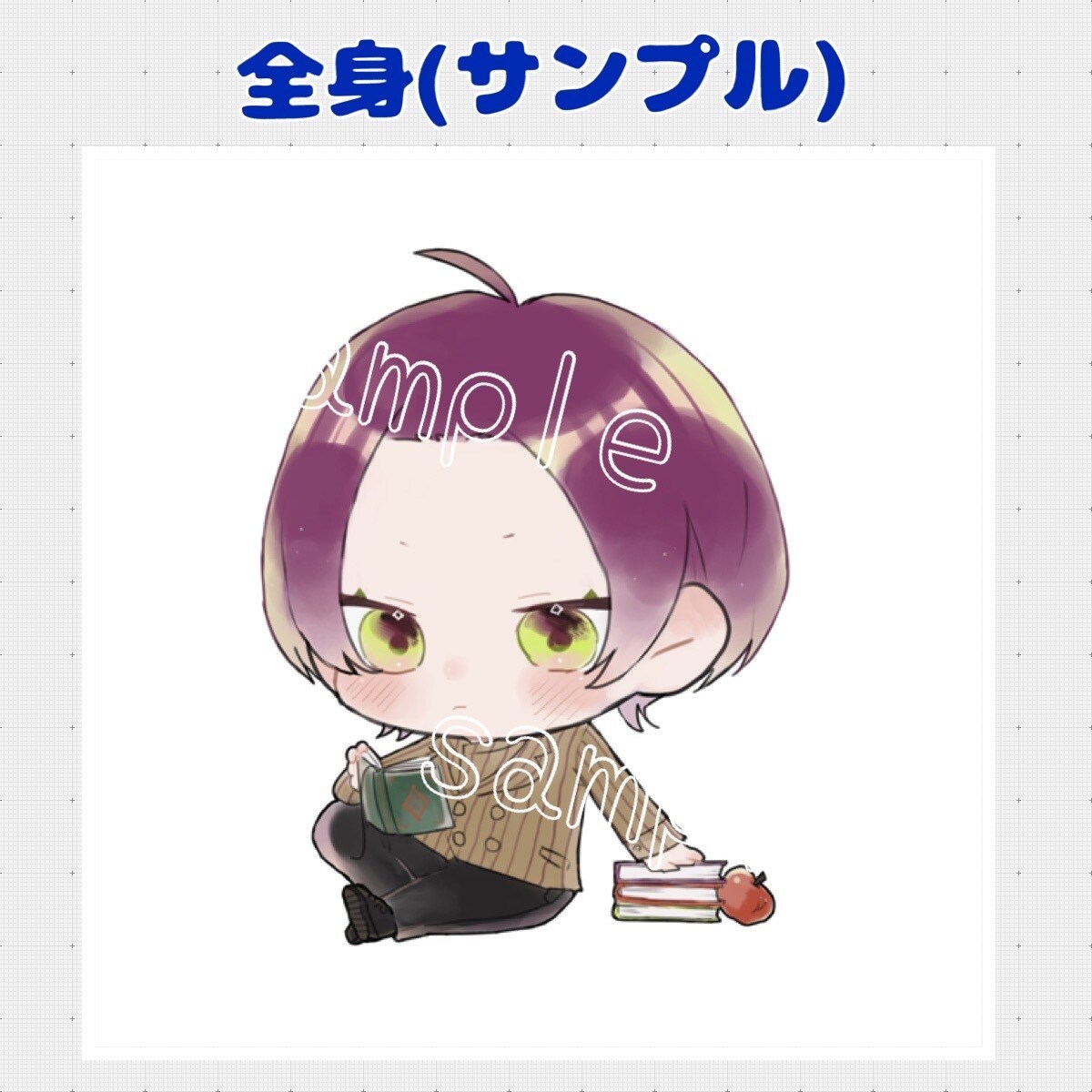 マシュマロほっぺの癒し系ミニキャラ描きます アイコン・ヘッダー・配信・グッズ…etc.ご利用下さい！ イメージ4