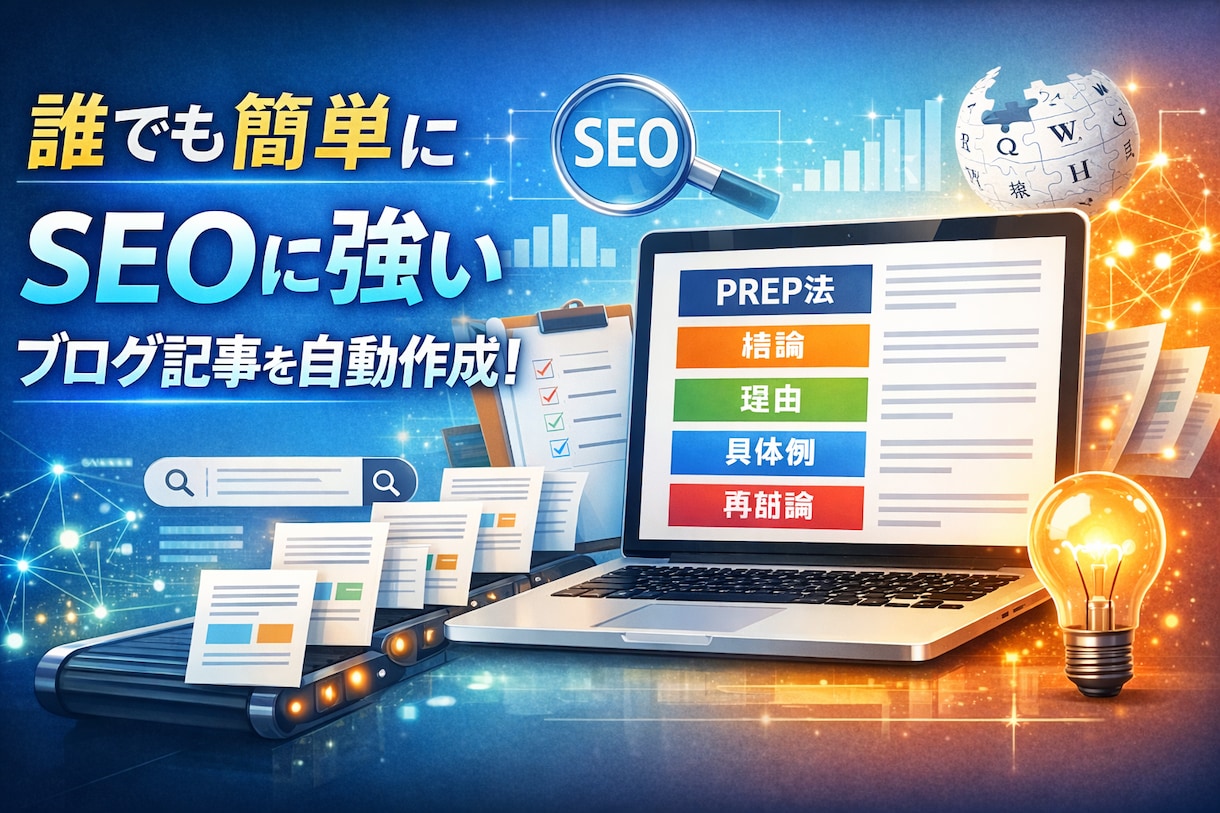 SEO対策されたブログ記事作成ツールレンタルします SEO対策も記事作成もこれ一本！最強ブログツールをレンタル イメージ1