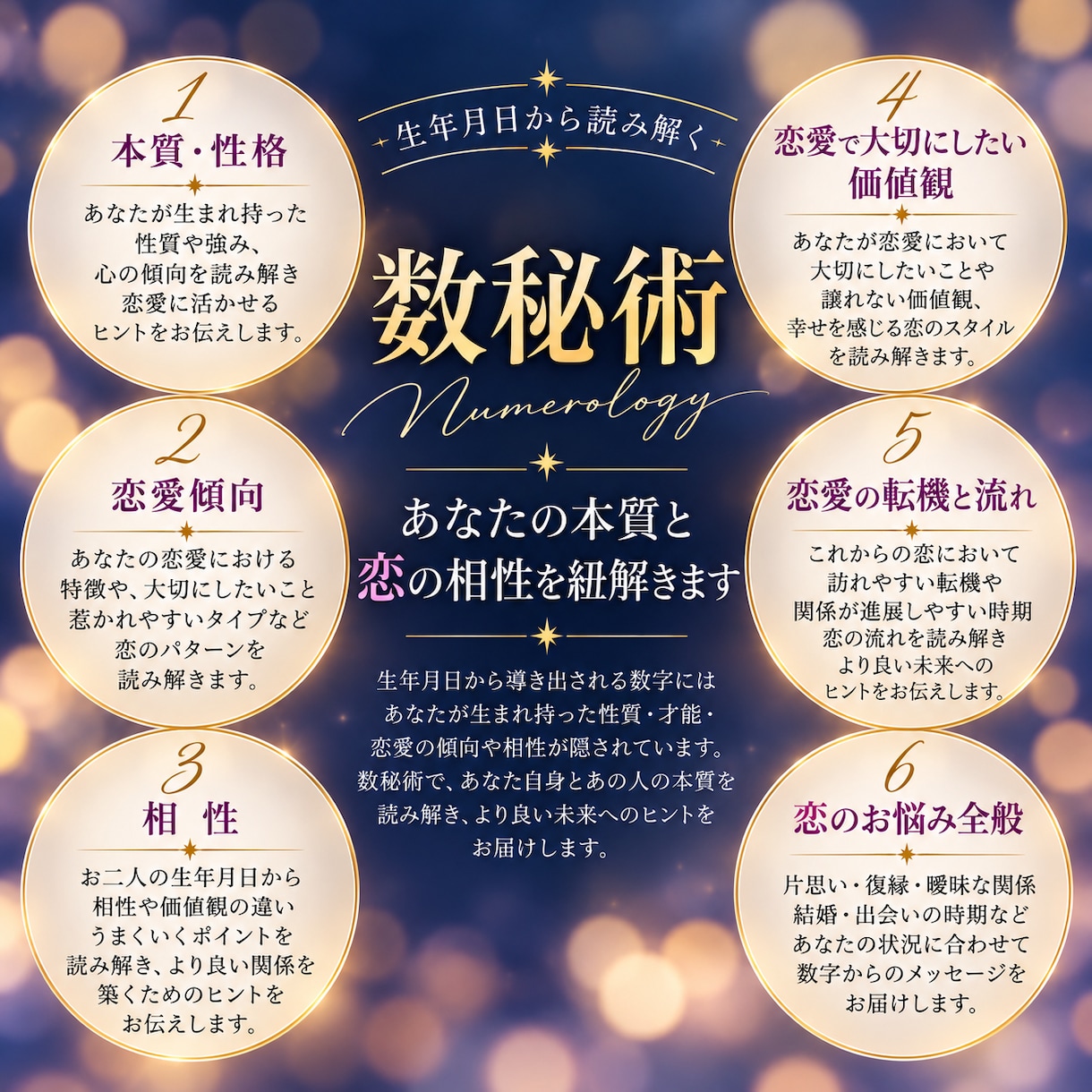 ご新規様限定｜500円で恋のお悩みを鑑定します 彼の本音・片思い・復縁・相性・複雑な恋のお悩みに寄り添います イメージ4
