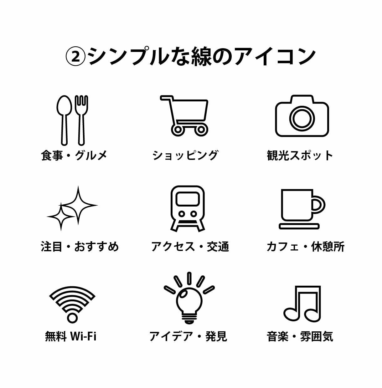2つ1000円でアイコン・ピクトグラムを作成します 【ご希望に沿ったシンプルアイコン】 イメージ2