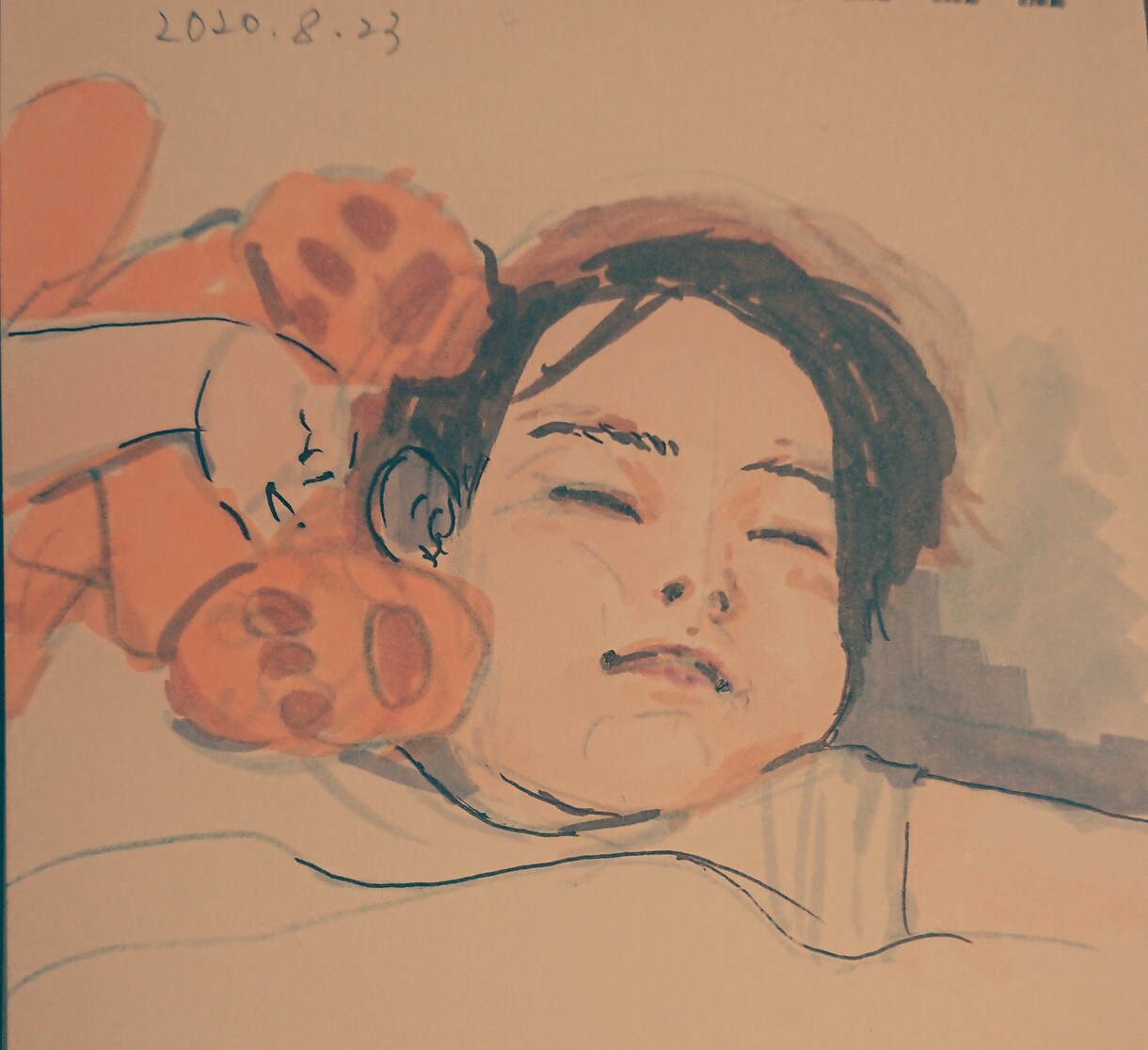 ウェルカムボード 人物イラストを描きます 子供や家族 お友達のイラストをプレゼントなどに イメージ5