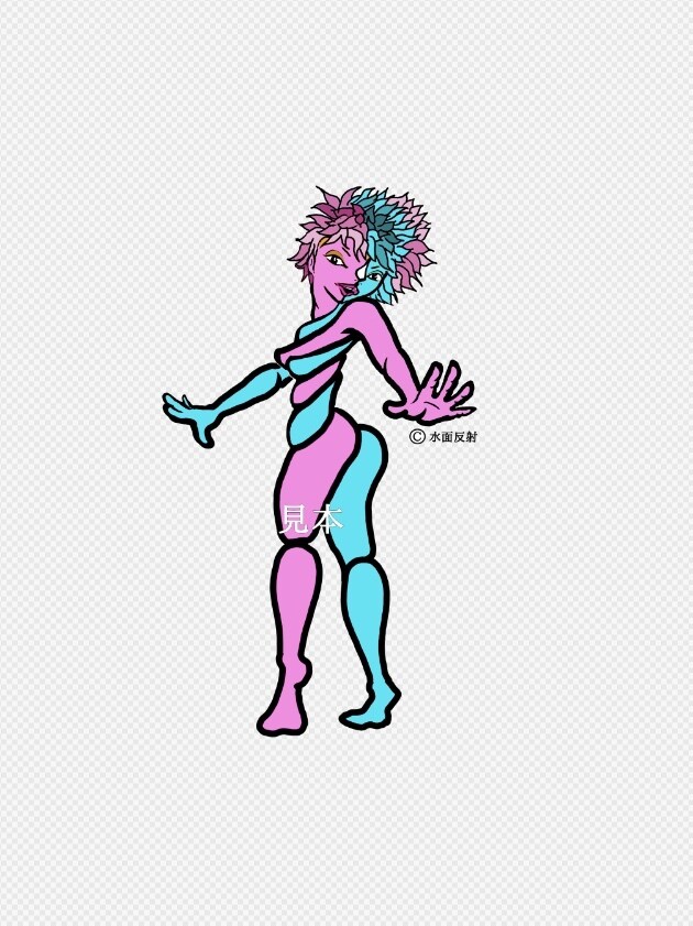 DNA二重螺旋キャラクターを描きます 有機キャラ『DNA螺旋キャラクター』のイラストを描きます。 イメージ5