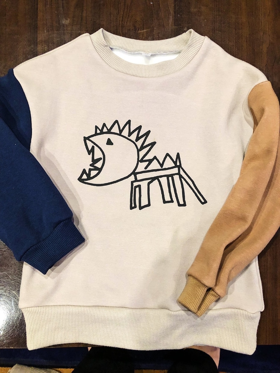 ご希望の絵をアイロンプリント/ステッカーにします 子供が描いた特別な絵や思い入れのある絵を形で残そう！ イメージ2