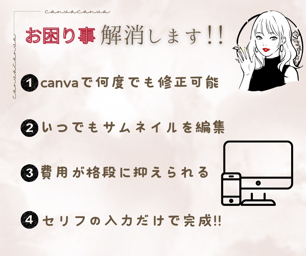 canvaテンプレ簡単編集✨57枚全部お渡しします データ丸ごとお渡し!セリフ入力ですぐに使える❤随時追加更新 イメージ4