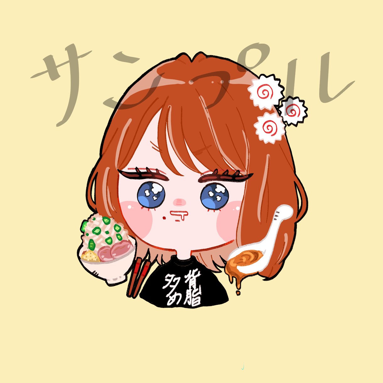 ミニキャラSNSアイコン　似顔絵描きます デフォルメ化したイラスト　SNS ブログなどのアイコンに イメージ7