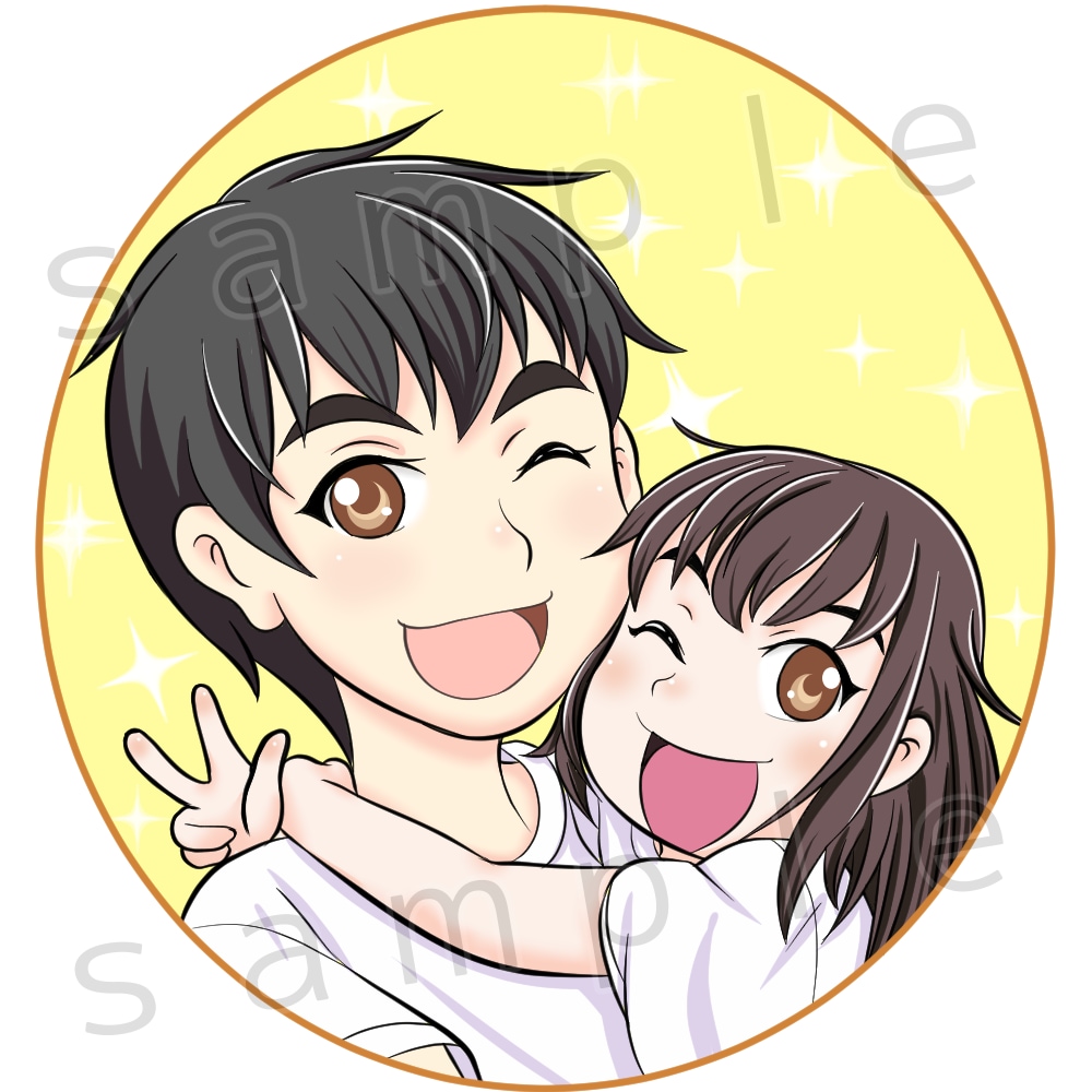 好印象UP♡親しみやすい人物イラストを描きます アイコン・動画・POP広告など色んな用途に♡ イメージ5