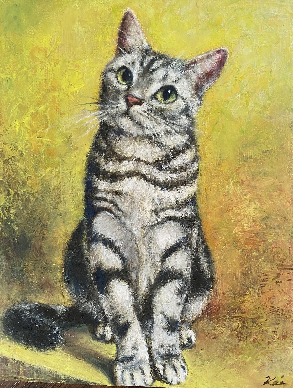 残したいペットの姿を油絵キャンバス原画で届けます 油絵の深みとリアルな描写で家族記念やプレゼントを制作。 イメージ6
